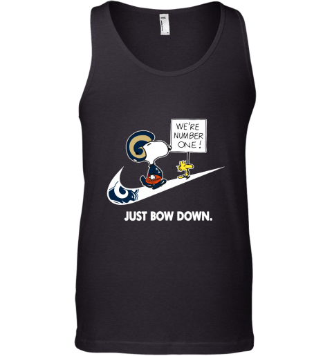 Los Angeles Rams Are Number One – Just Bow Down Snoopy Tank Top