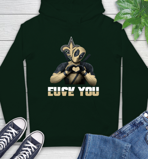 NHL New Orleans Saints Deadpool Love You Fuck You Football Sports Hoodie 12