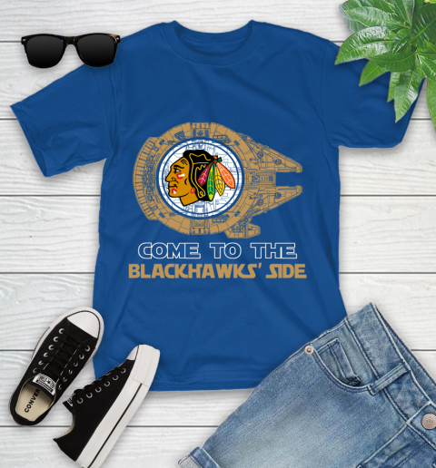 NHL Come To The Chicago Blackhawks Wars Hockey Sports Youth T-Shirt 12