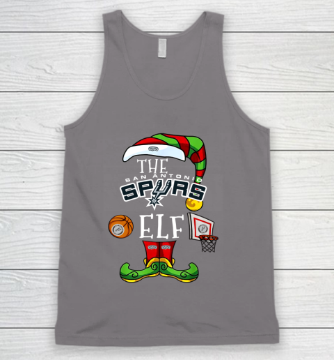 San Antonio Spurs Christmas ELF Funny NBA Tank Top 6