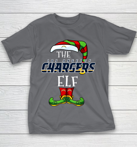 Los Angeles Chargers Christmas ELF Funny NFL Youth T-Shirt 5