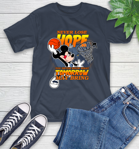 Memphis Grizzlies NBA Basketball Mickey Disney Never Lose Hope T-Shirt 3