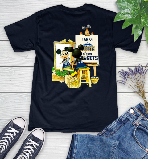 NBA Basketball Denver Nuggets Mickey Drawing Shirt 73