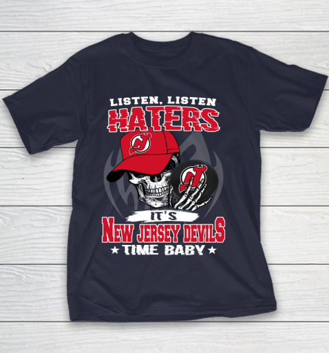 Listen Haters It is DEVILS Time Baby NHL Youth T-Shirt 2