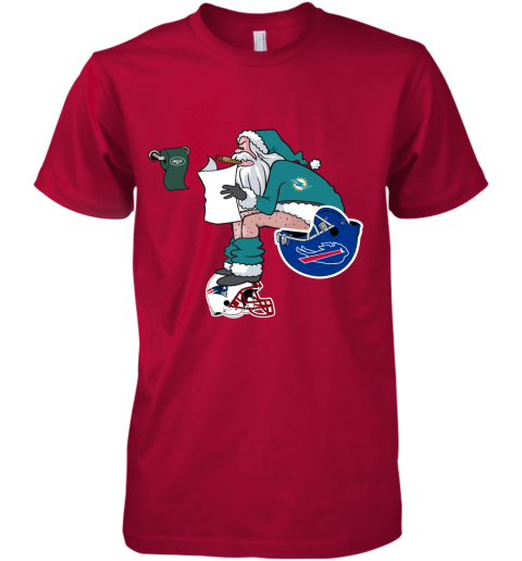 Santa Claus Miami Dolphins Shit On Other Teams Christmas Premium