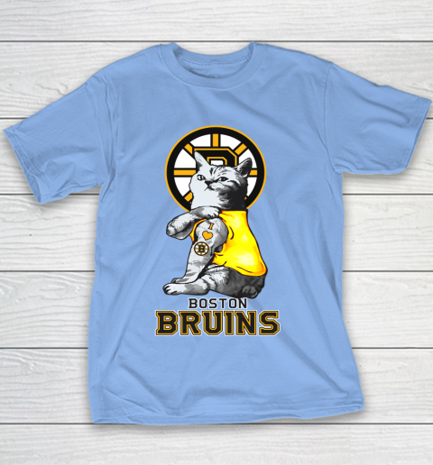 NHL My Cat Loves Boston Bruins Hockey Youth T-Shirt 8