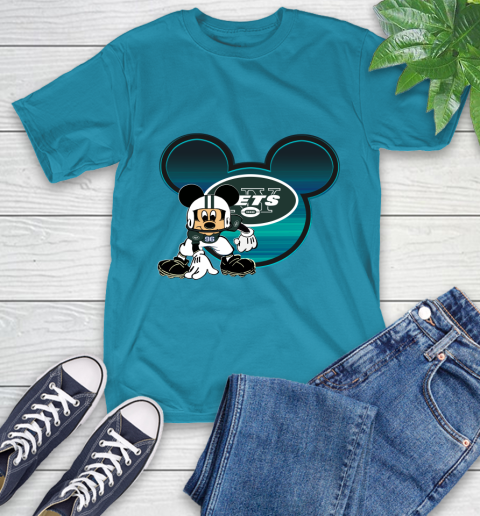 NFL New York Jets Mickey Mouse Disney Football T Shirt T-Shirt 8
