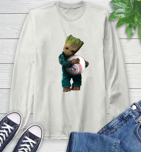 MLB Groot Guardians Of The Galaxy Baseball Sports Tampa Bay Rays Long Sleeve T-Shirt 12