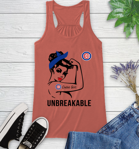 MLB Chicago Cubs Girl Unbreakable Baseball Sports Racerback Tank 2