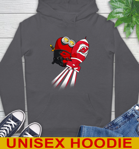 NHL Hockey New Jersey Devils Deadpool Minion Marvel Shirt Hoodie 7
