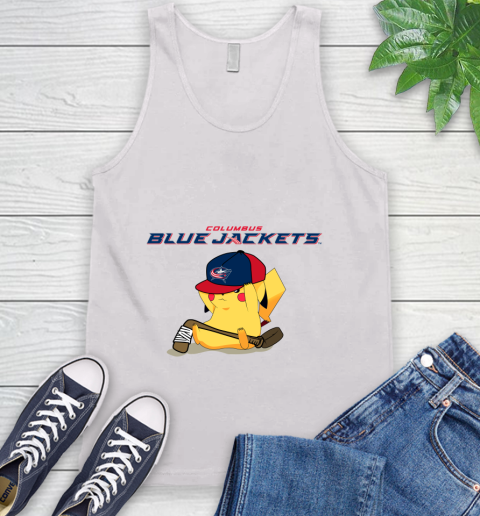 NHL Pikachu Hockey Sports Columbus Blue Jackets Tank Top