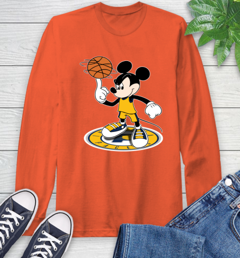 NBA Basketball Indiana Pacers Cheerful Mickey Disney Shirt Long Sleeve T-Shirt 5