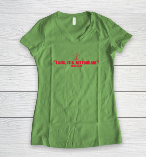 Lads It's Tottenham 21 05 2025 Women's V-Neck T-Shirt 4