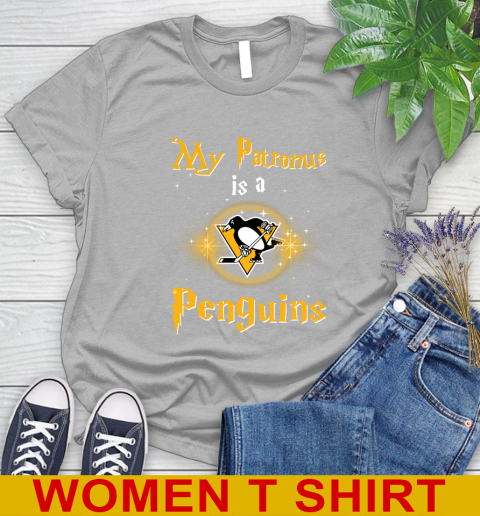 NHL Hockey Harry Potter My Patronus Is A Pittsburgh Penguins Women's T-Shirt 5