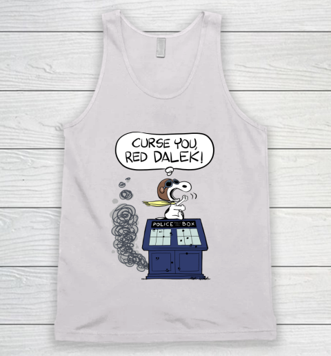 Doctor Who Shirt Snoopy Curse You Red Dalek Tank Top