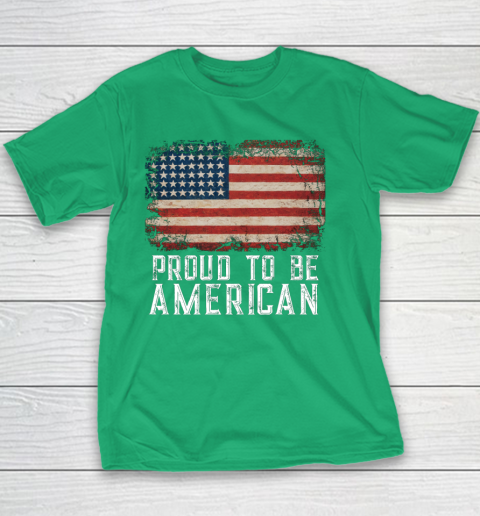 Proud American Patriotic USA Flag Youth T-Shirt 3