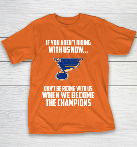 NHL St.Louis Blues Hockey We Become The Champions Youth T-Shirt 4