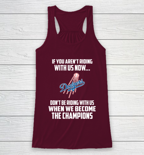 MLB Los Angeles Dodgers Baseball We Become The Champions Racerback Tank 2