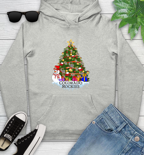 Colorado Rockies Merry Christmas MLB Baseball Sports Youth Hoodie