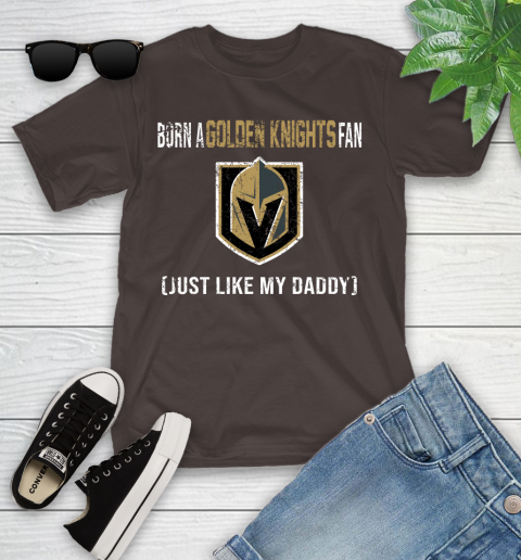 NHL Vegas Golden Knights Hockey Loyal Fan Just Like My Daddy Shirt Youth T-Shirt 6
