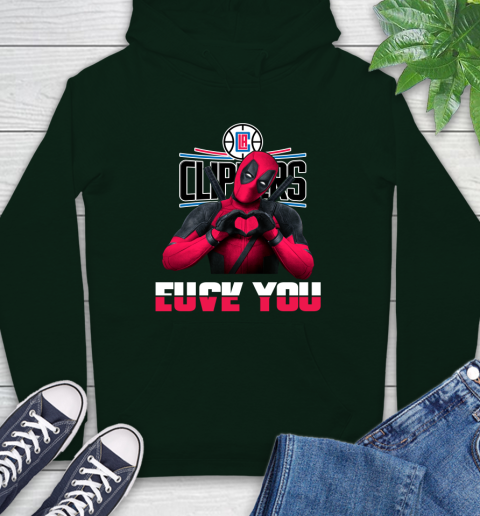 NBA LA Clippers Deadpool Love You Fuck You Basketball Hoodie 12