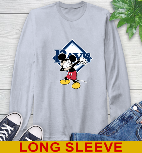 Tampa Bay Rays MLB Baseball Dabbing Mickey Disney Sports Long Sleeve T-Shirt 6