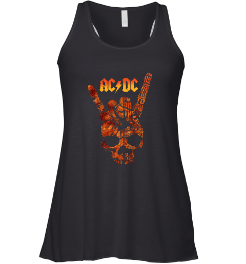 ACDC Skull Rock Hand Tee I'm On The Highway To Hell Racerback Tank