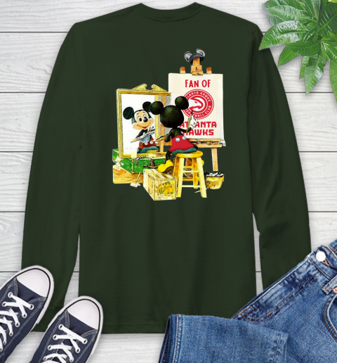 NBA Basketball Atlanta Hawks Mickey Drawing Shirt 59