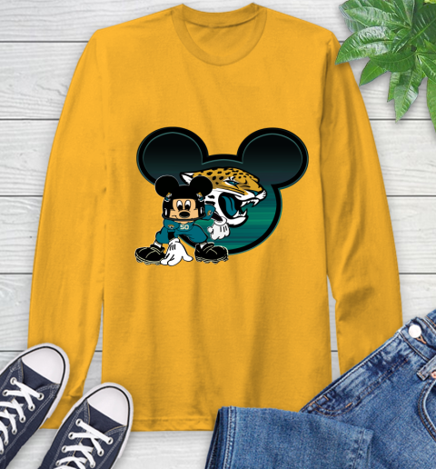 NFL Jacksonville Jaguars Mickey Mouse Disney Football T Shirt Long Sleeve T-Shirt 3