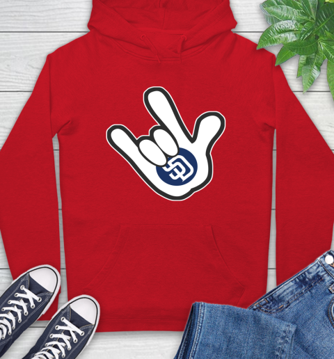 San Diego Padres MLB Baseball Mickey Rock Hand Disney Hoodie 10