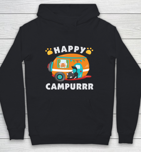 Happy Campurrr Camping With Cats RV Glamping Designs Youth Hoodie