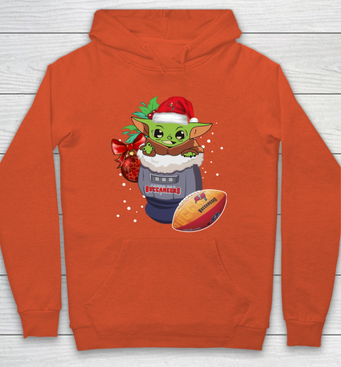 Tampa Bay Buccaneers Christmas Baby Yoda Star Wars Funny Happy NFL Hoodie 5