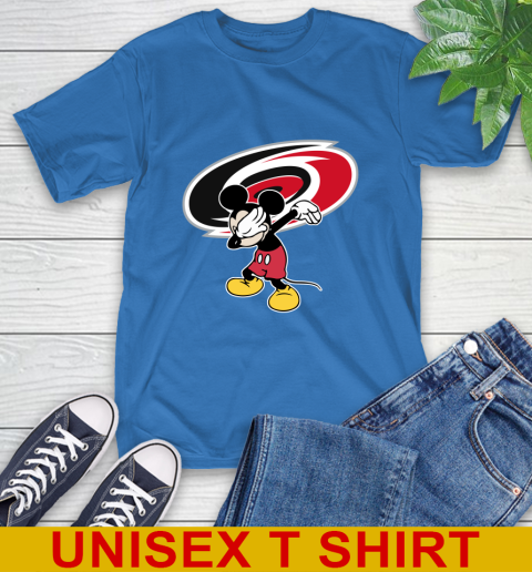 Carolina Hurricanes NHL Hockey Dabbing Mickey Disney Sports T-Shirt 9