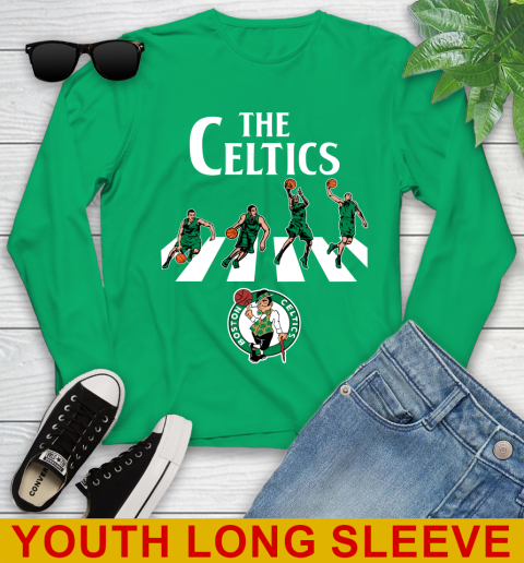 NBA Basketball Boston Celtics The Beatles Rock Band Shirt Youth Long Sleeve 7