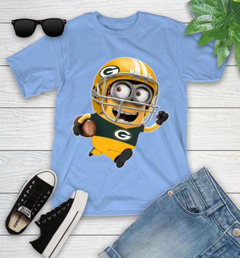NFL Green Bay Packers Minions Disney Football Sports Youth T-Shirt 11