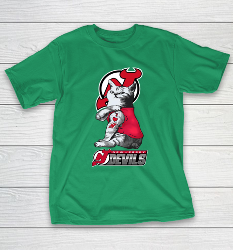 NHL My Cat Loves New Jersey Devils Hockey T-Shirt 5