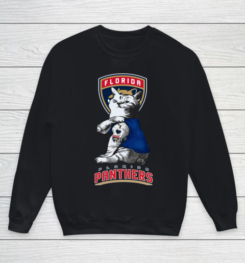 NHL My Cat Loves Florida Panthers Hockey Youth Sweatshirt