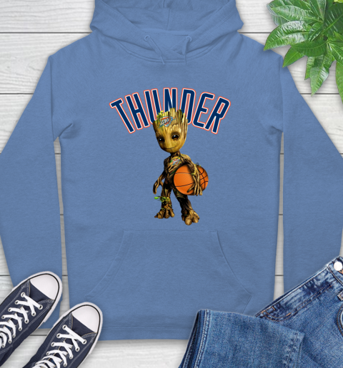 Oklahoma City Thunder NBA Basketball Groot Marvel Guardians Of The Galaxy Hoodie 11