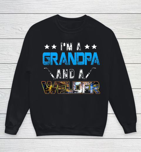 Welder American Usa Patriotic Welder Grandpa Youth Sweatshirt