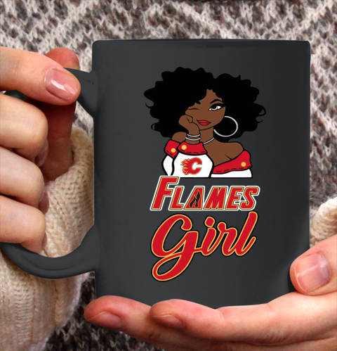 Calgary Flames Girl NHL Ceramic Mug 11oz