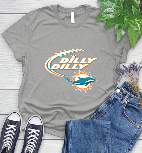 NFL Miami Dolphins Dilly Dilly Football Sports Women's T-Shirt 10