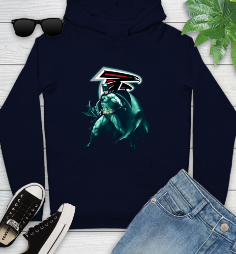 NFL Batman Football Sports Atlanta Falcons Youth Hoodie 4