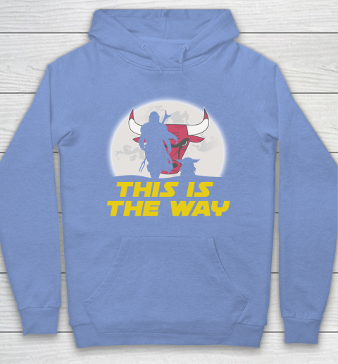 Chicago Bulls NBA Basketball Star Wars Yoda And Mandalorian This Is The Way Hoodie 8