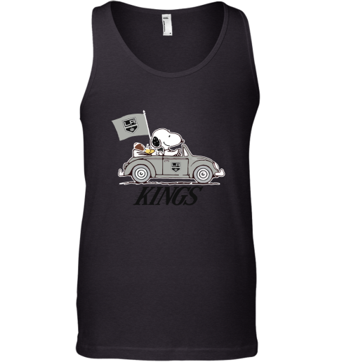 Snoopy And Woodstock Ride The Los Angeles Kings Car NHL Tank Top