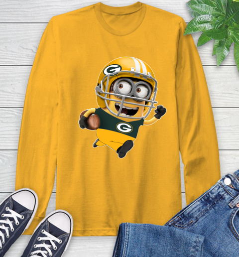 NFL Green Bay Packers Minions Disney Football Sports Long Sleeve T-Shirt 3