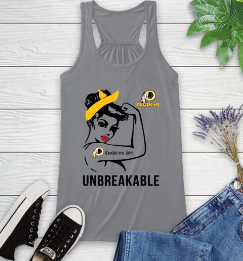 NFL Washington Redskins Girl Unbreakable Football Sports Racerback Tank 3
