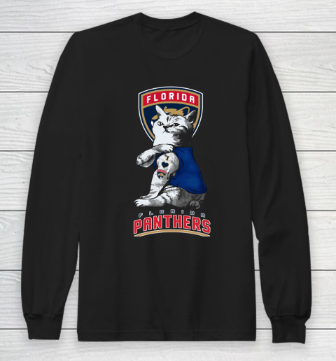 NHL My Cat Loves Florida Panthers Hockey Long Sleeve T-Shirt