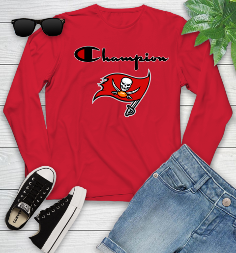 NFL Football Tampa Bay Buccaneers Champion Shirt Youth Long Sleeve 9