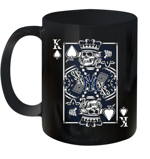 New York Yankees MLB Baseball The King Of Spades Death Cards Shirt Ceramic Mug 11oz