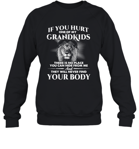If You Hurt One Of My Grandkids There Is No Place You Can Hide From Me Sweatshirt